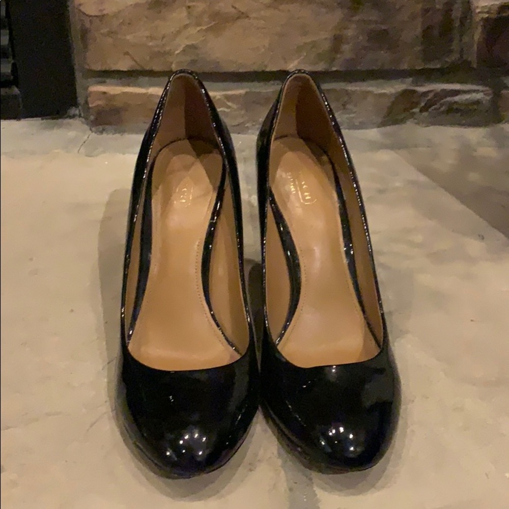 ‼️ PRICE DROP ‼️Coach Shelley Black Patent Leather